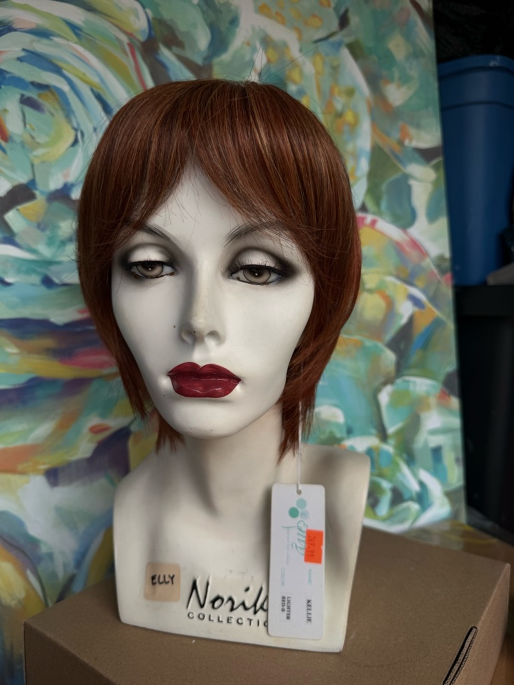 envy Short Layered Wig in Warm Auburn